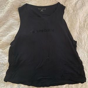 Pure Barre velvet logo tank top